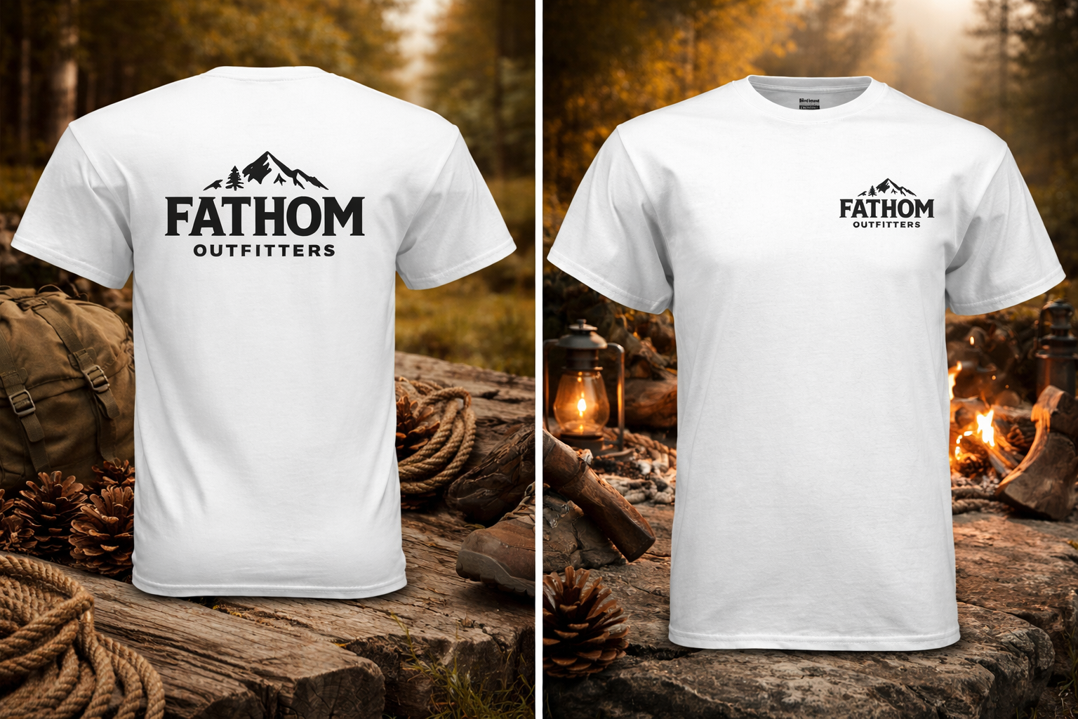 Branded Short Sleeve T-Shirt (White)